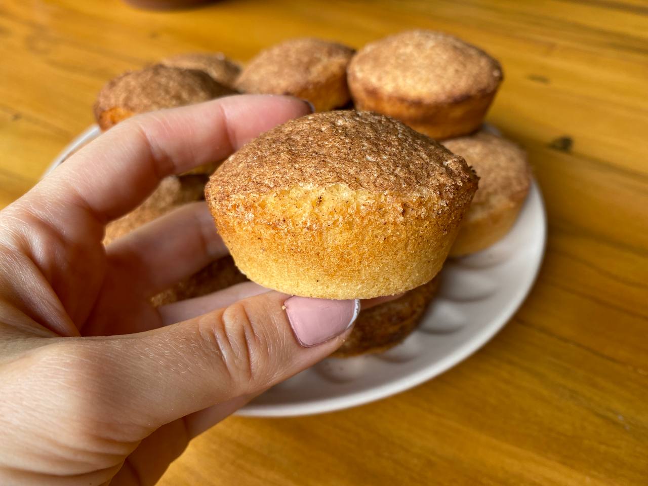 Bolinho de chuva assado sem trigo e sem lactose (sem glúten)