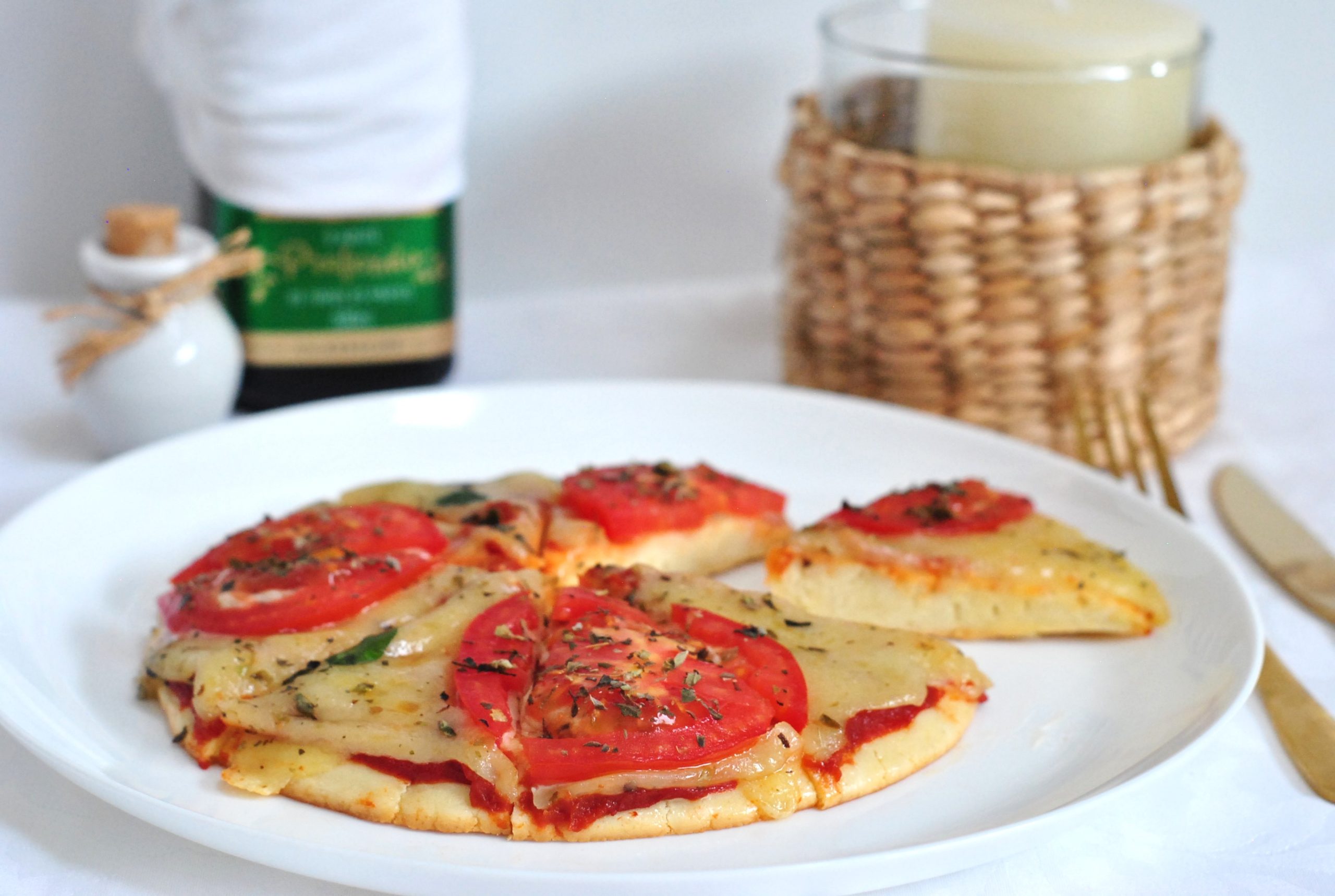 gluten-free and lactose-free skillet pizza